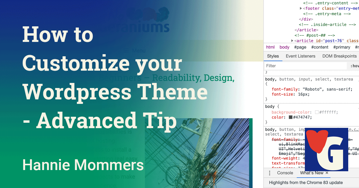 How To Customize Your Wordpress Theme - Advanced Tip