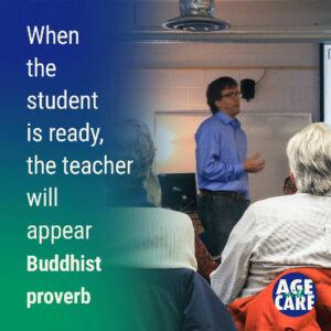 When the student is ready, the teacher will appear