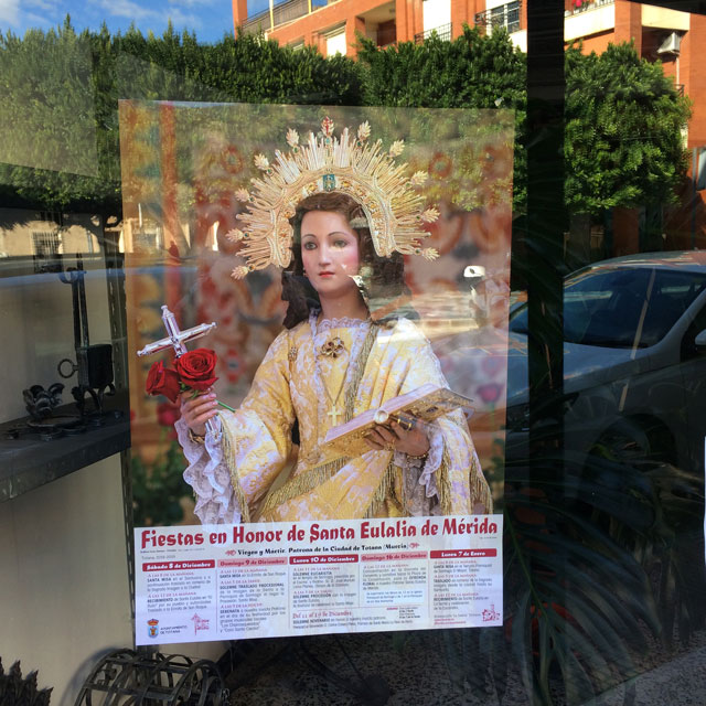 Poster of the Santa Eulalia fiestas