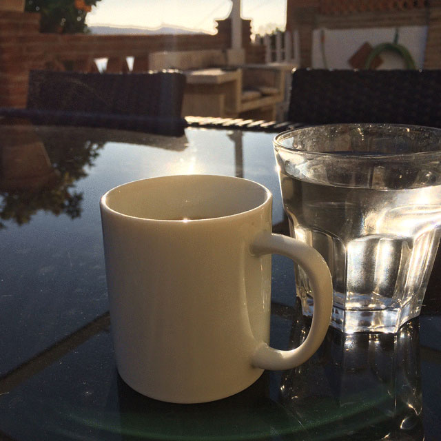 Coffee on the terrace